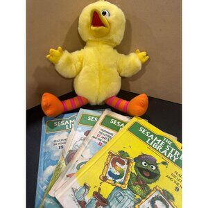 Sesame Street Library 4 Book Bundle Volumes 9, 11, 13, 15 Vintage Hard Cover